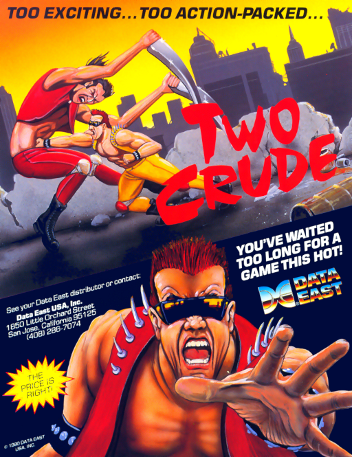 Two Crude (US) MAME2003Plus Game Cover